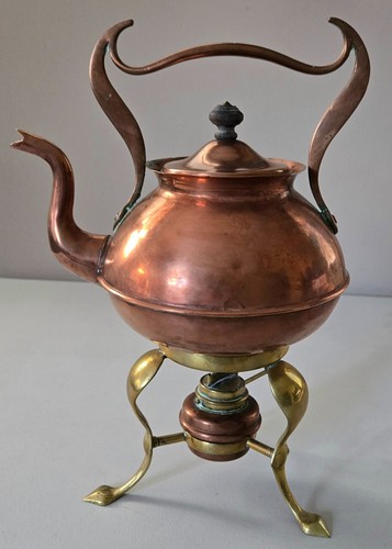 Antique copper spirit kettle - antique,